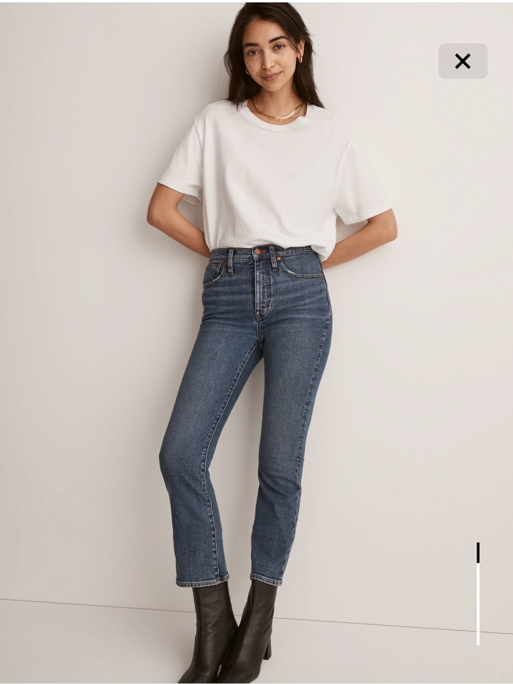 Madewell Cali Demi boot Jean 31T